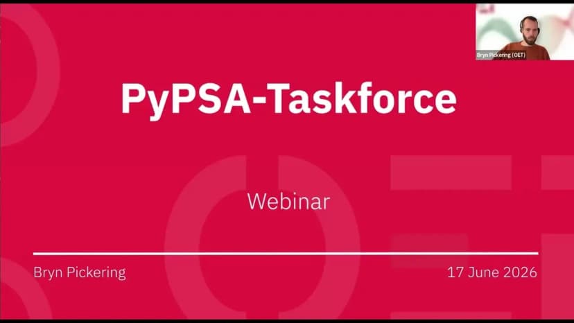 Bridging the Gap: PyPSA-Taskforce Webinar